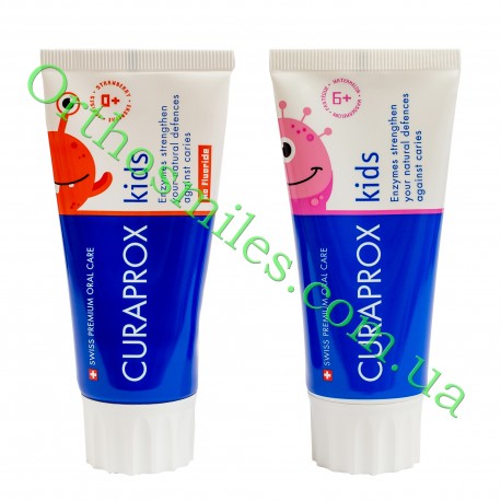 Зубна паста від Curaprox дитяча  від 2-х років ,60 ML фото 1 — OrthoSmiles