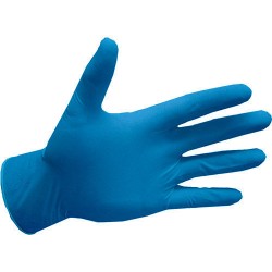 Перчатки медицинские смотровые нитриловые нестерильные DOMAN голубой